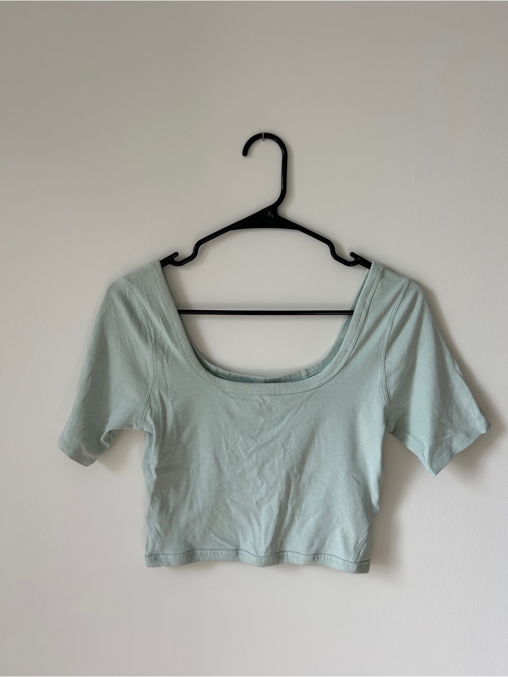 lululemon athletica Crop Scoop Neck Top - Mint Green